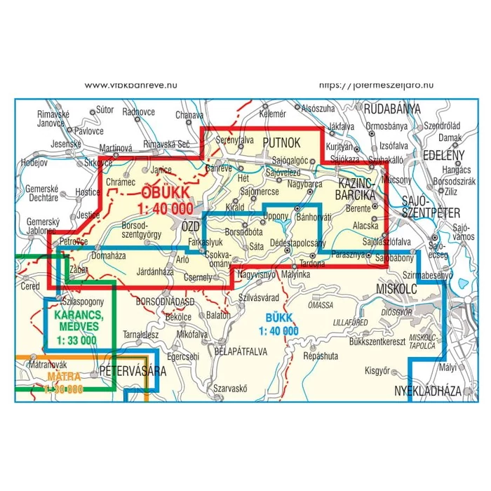 Turistatérkép - Óbükk 