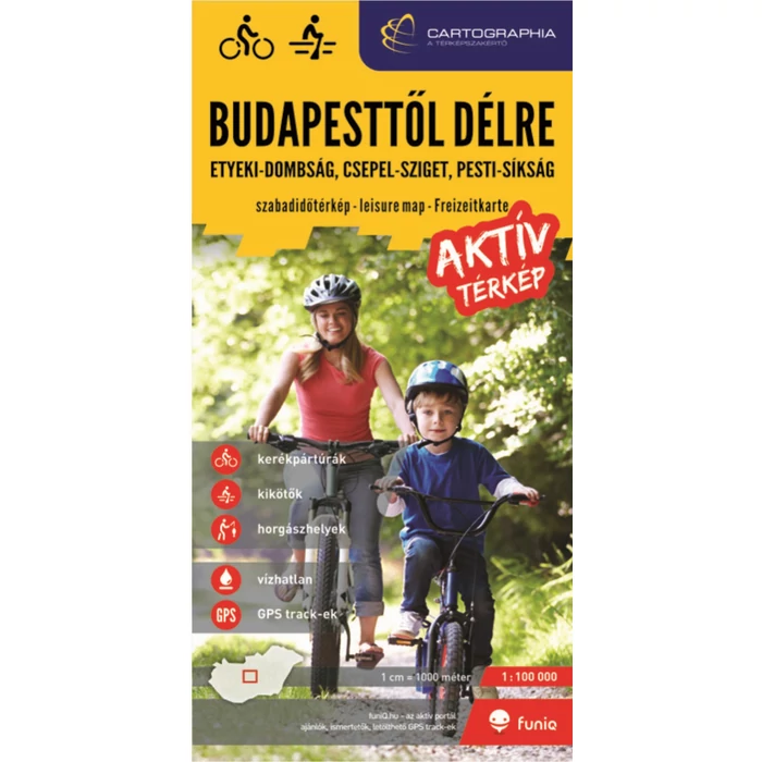 Tutistatérkép - Budapesttől Délre