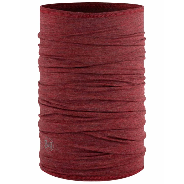 BUFF Merino Lightweight Neckwear - mars red - merinó csősál