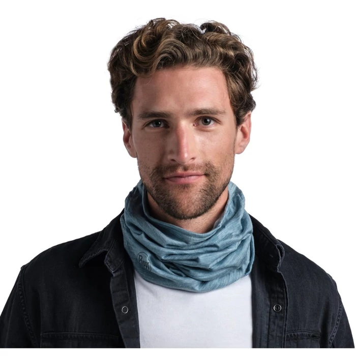 BUFF Merino Lightweight Neckwear - solid pool - merinó csősál