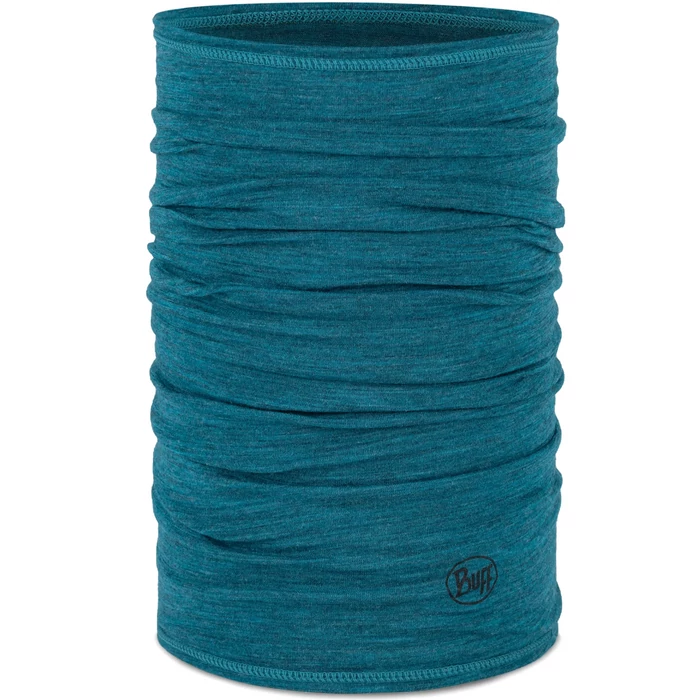 BUFF Merino Lightweight Neckwear - solid teal - merinó csősál