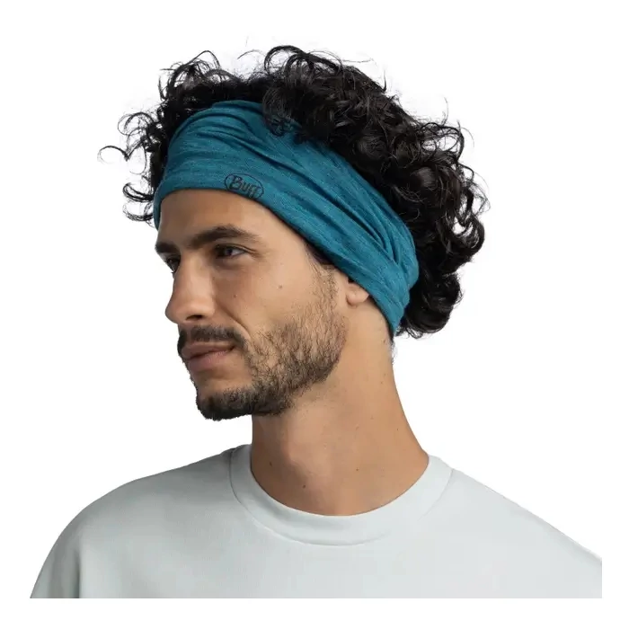 BUFF Merino Lightweight Neckwear - solid teal - merinó csősál