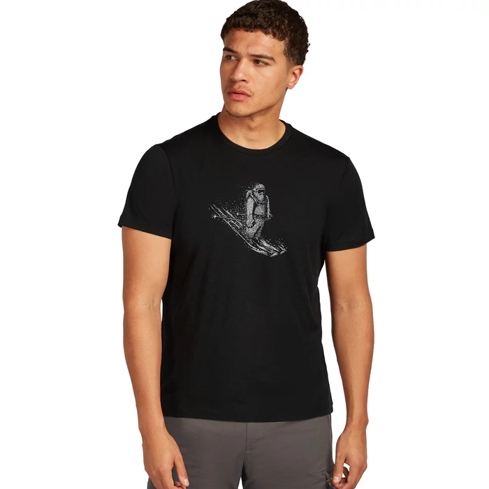 ICEBREAKER Merino 150 Tech Lite SS Tee - Skiing Yeti - férfi póló