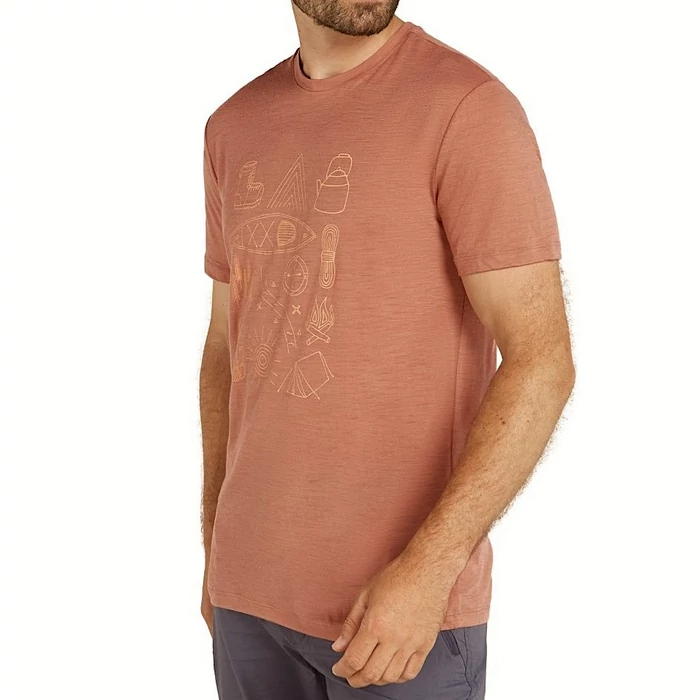 ICEBREAKER Merino 150 Tech Lite SS Tee - Camp Essentials - férfi póló ICEBREAKER Merino 150 Tech Lite SS Tee - Camp Essentials - férfi póló