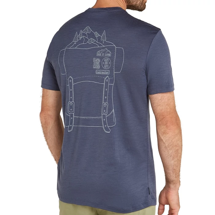 ICEBREAKER Merino 150 Tech Lite SS Tee - IB Backpack - férfi póló ICEBREAKER Merino 150 Tech Lite SS Tee - IB Backpack - férfi póló
