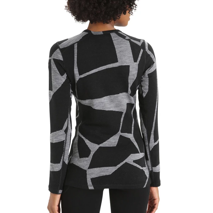 ICEBREAKER Merino 250 Vertex LS Crewe Landscapes - női felső