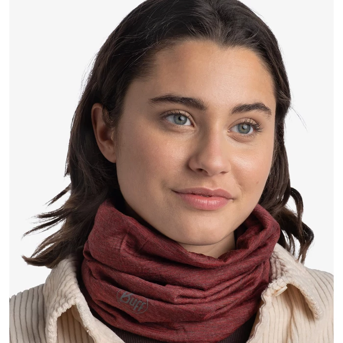 BUFF Merino Lightweight Neckwear - mars red - merinó csősál