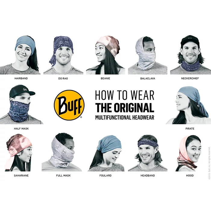 BUFF Original EcoStretch Enhan - brindle brown - csősál