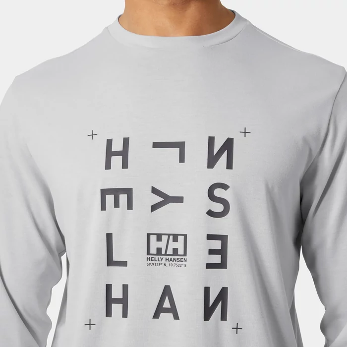 HELLY HANSEN Skog Graphic LS Tee - férfi felső