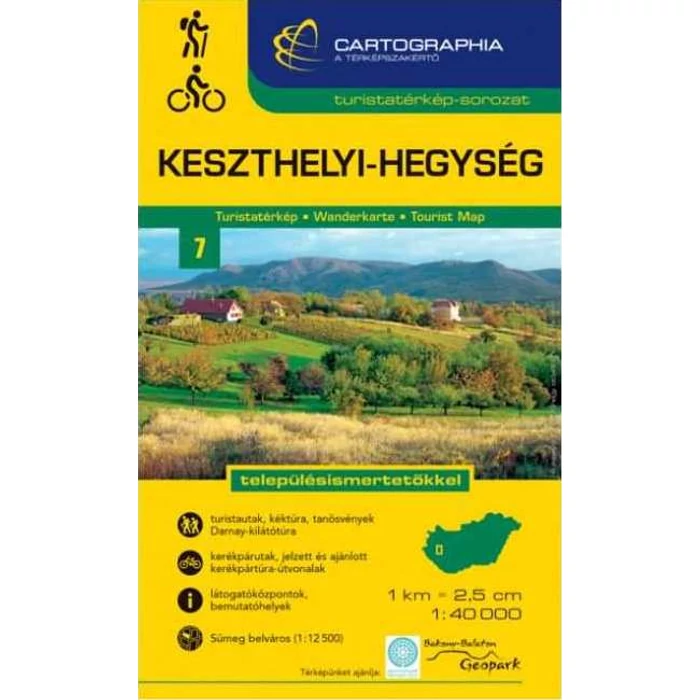 Turistatérkép - Keszthelyi-hegység