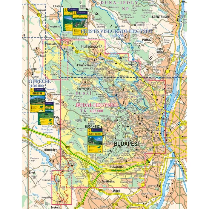 Turistatérkép - Budai-hegység