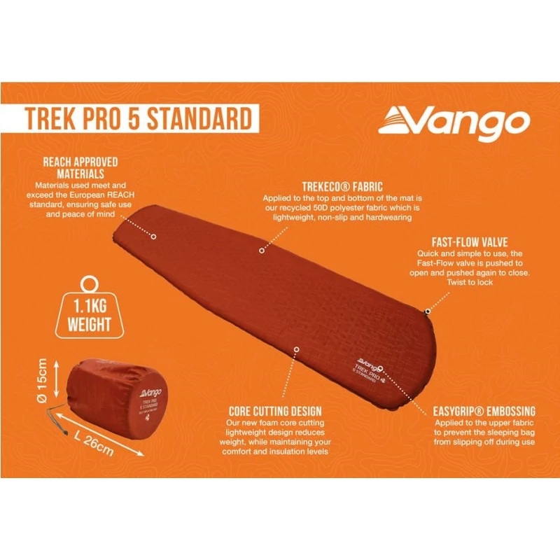 VANGO Trek Pro 5 Standard derékalj