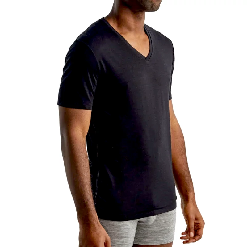 ICEBREAKER Merino 150 Anatomica SS V-Neck Top - férfi póló