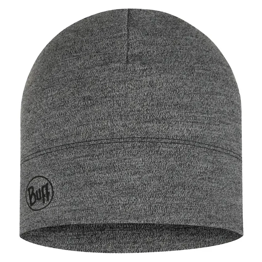 BUFF Merino Midweight Beanie - melange light grey - merinó sapka