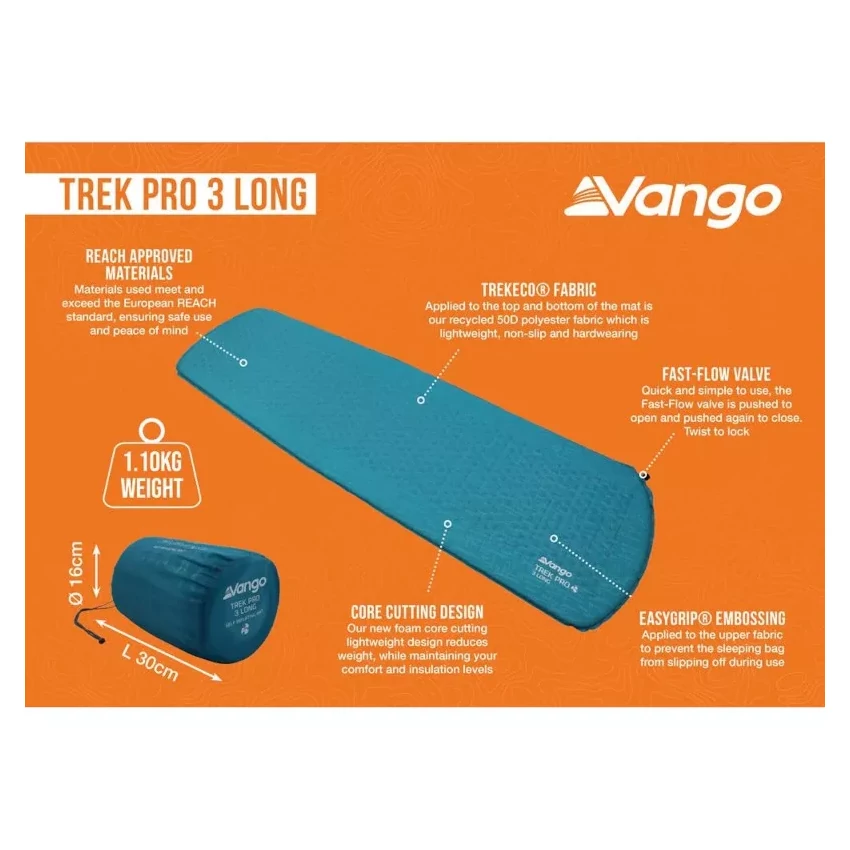 VANGO Trek Pro 3 Long derékalj
