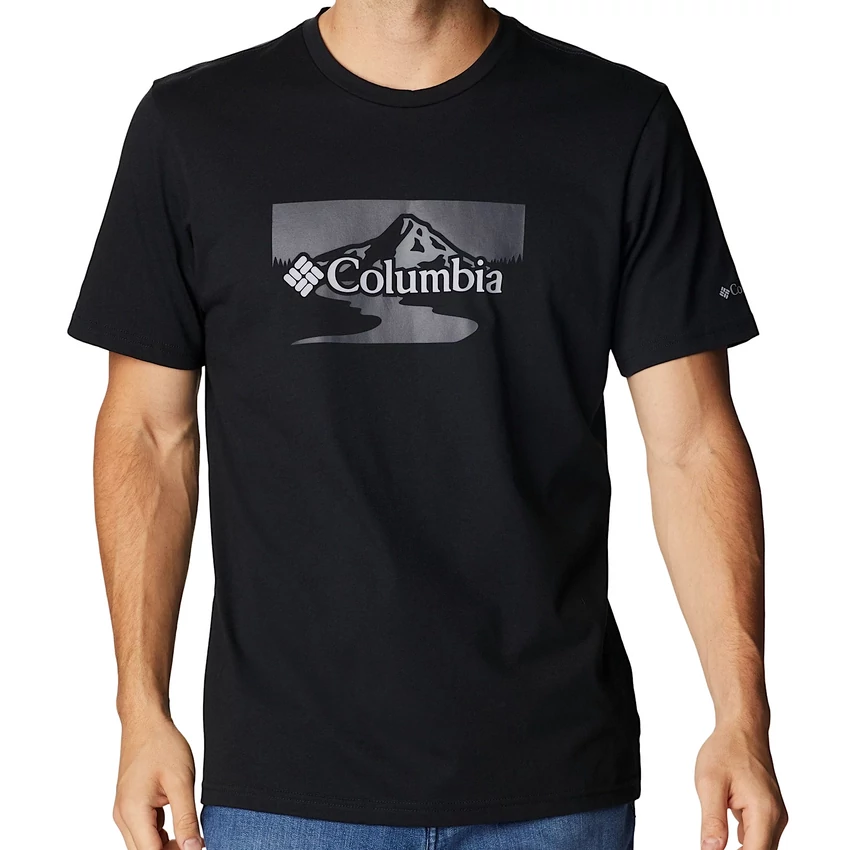 COLUMBIA Path Lake Graphic SS Tee II - férfi póló