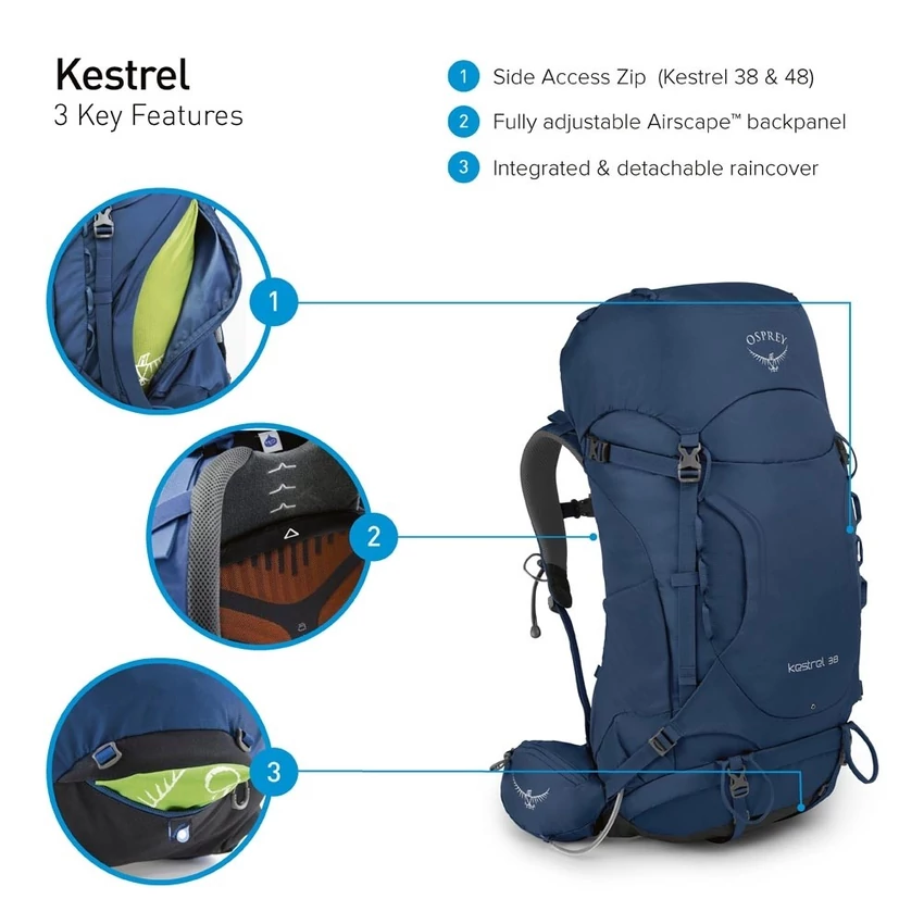 OSPREY Kestrel 48 hátizsák