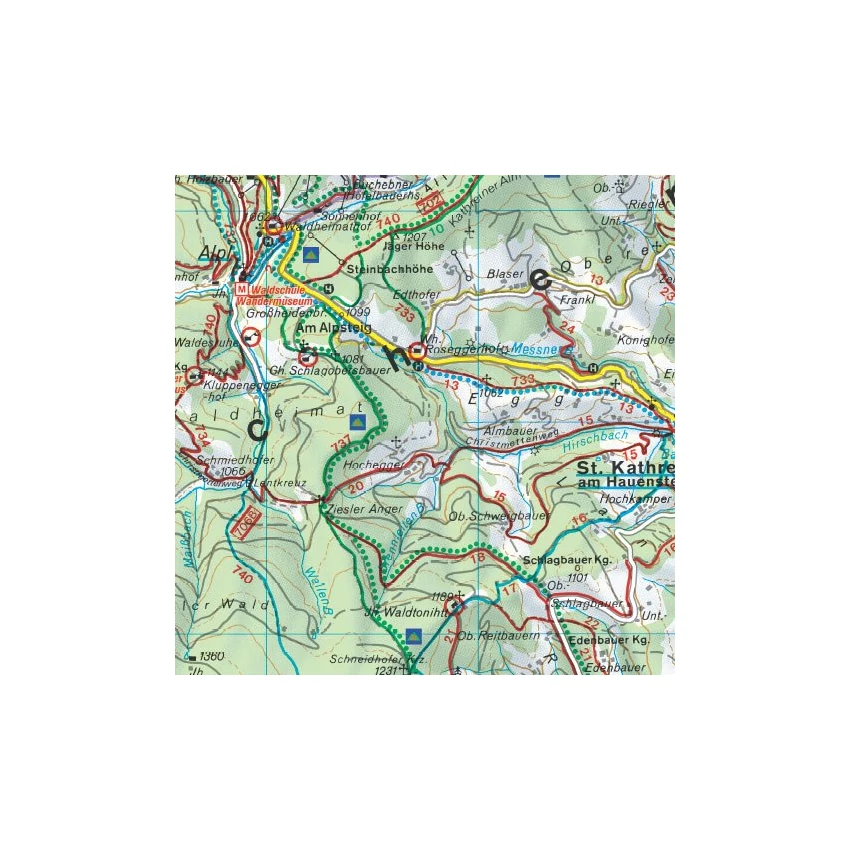 Turistatérkép - Fischbacher Alpen WK 021