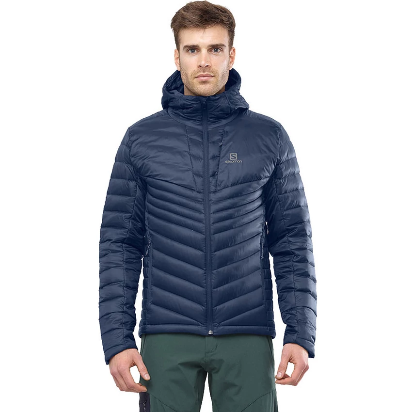 SALOMON Haloes Down Hoodie Jacket férfi télikabát