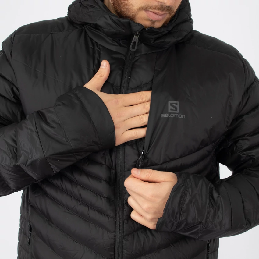 SALOMON Haloes Down Hoodie Jacket férfi télikabát